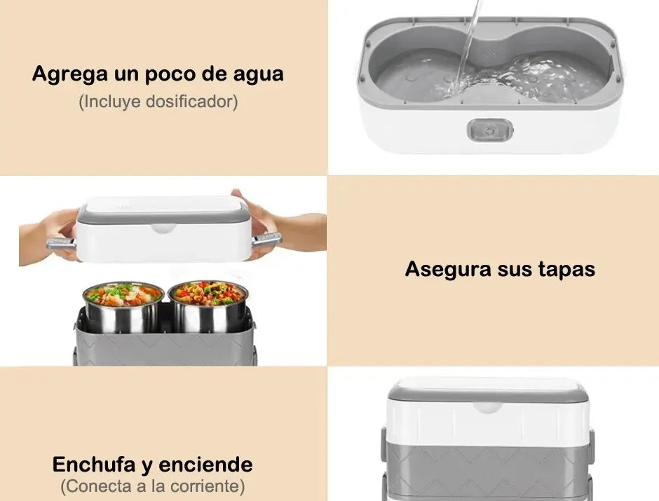 LONCHERA ELECTRICA PORTATIL 4 RECIPIENTES